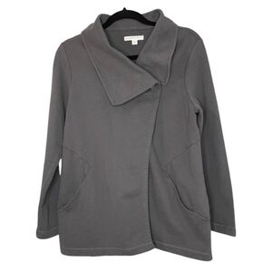 J. Jill Purejill Asymmetrical Drape Collar Jacket Size M